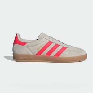 Adidas Gazelle Men's Sneakers - Beige and Lucid Red